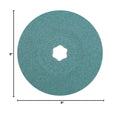 PFERD COMBICLICK Fibre Disc, 25 pc. | 5 inch Dia. | 80 grit | Zirconia Alumina Z | 40141 - for coarse Grinding Work with a high Stock Removal Rate on Steel