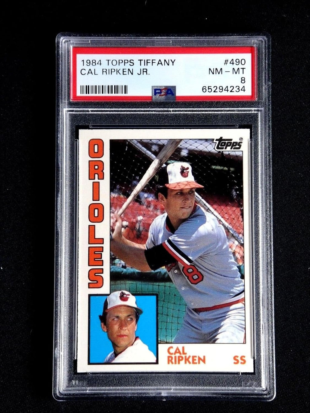 Cal Ripken Jr. 1984 Topps Tiffany #490 Psa 8 Nm-mt Baseball Card Hof Orioles - Slabbed Baseball Cards