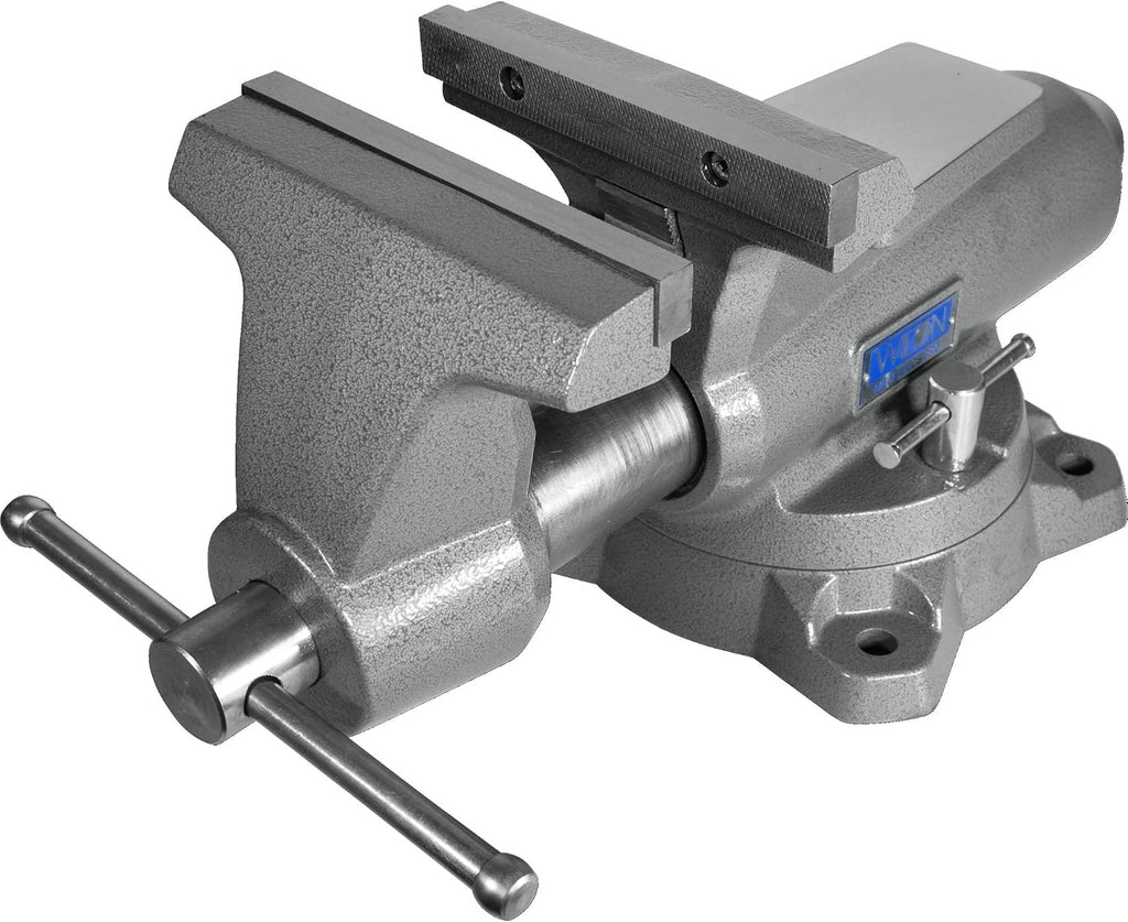 Wilton Mechanics Pro Bench Vise, 8' Jaw Width, 8-1/2' Jaw Opening, 4-1/2' Throat (Model 880M), Grey