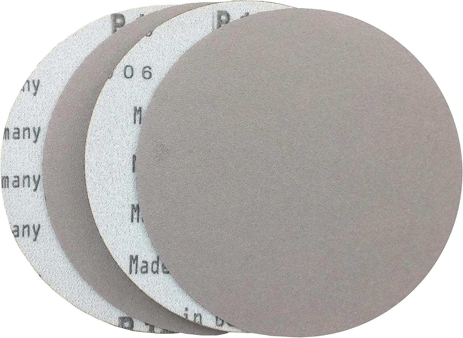 11 inch Sanding Discs Hook and Loop Round Sand Paper Disc, White Aluminum Oxide No Hole Hook and Loop Sanding Discs, 2000 Grit Sandpaper Auto Body Sandpapers for Wood, Paint, Metal & Plastic, 50 Pack