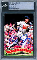 Cal Ripken Jr. Autographed 1997 Stadium Club Card #8 Baltimore Orioles Leaf SKU #243520 - MLB Autographed Baseball Cards
