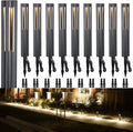 LEONLITE 10-Pack Low Voltage Path Lights, 3W LED Landscape Pathway Lights, Outdoor Landscape Lighting for Driveway, Garden, Aluminum, 12-24V AC/DC, ETL, IP65 Waterproof, 3000K Warm White, Black