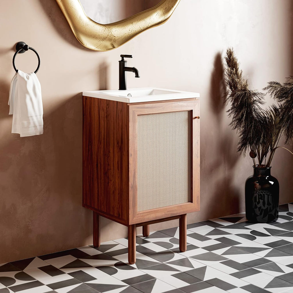 18' Ceramic Square Vanity Sink Top