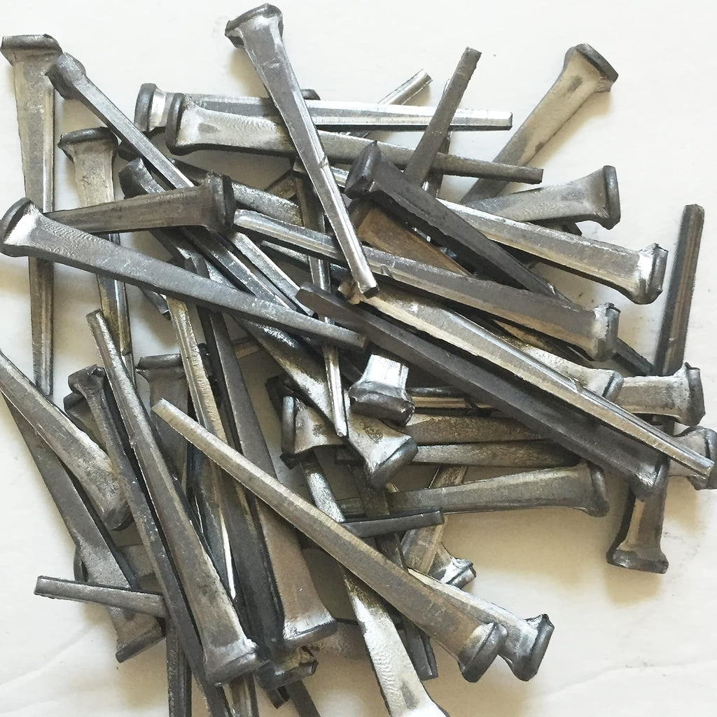 4'- SHEATHING NAILS - Antique rustic restoration SHEATHING accent nails for Wood Siding, face nailing Wood Flooring, shutters & furniture – Decorative clavos – Distinctive FLAT HEAD Nail