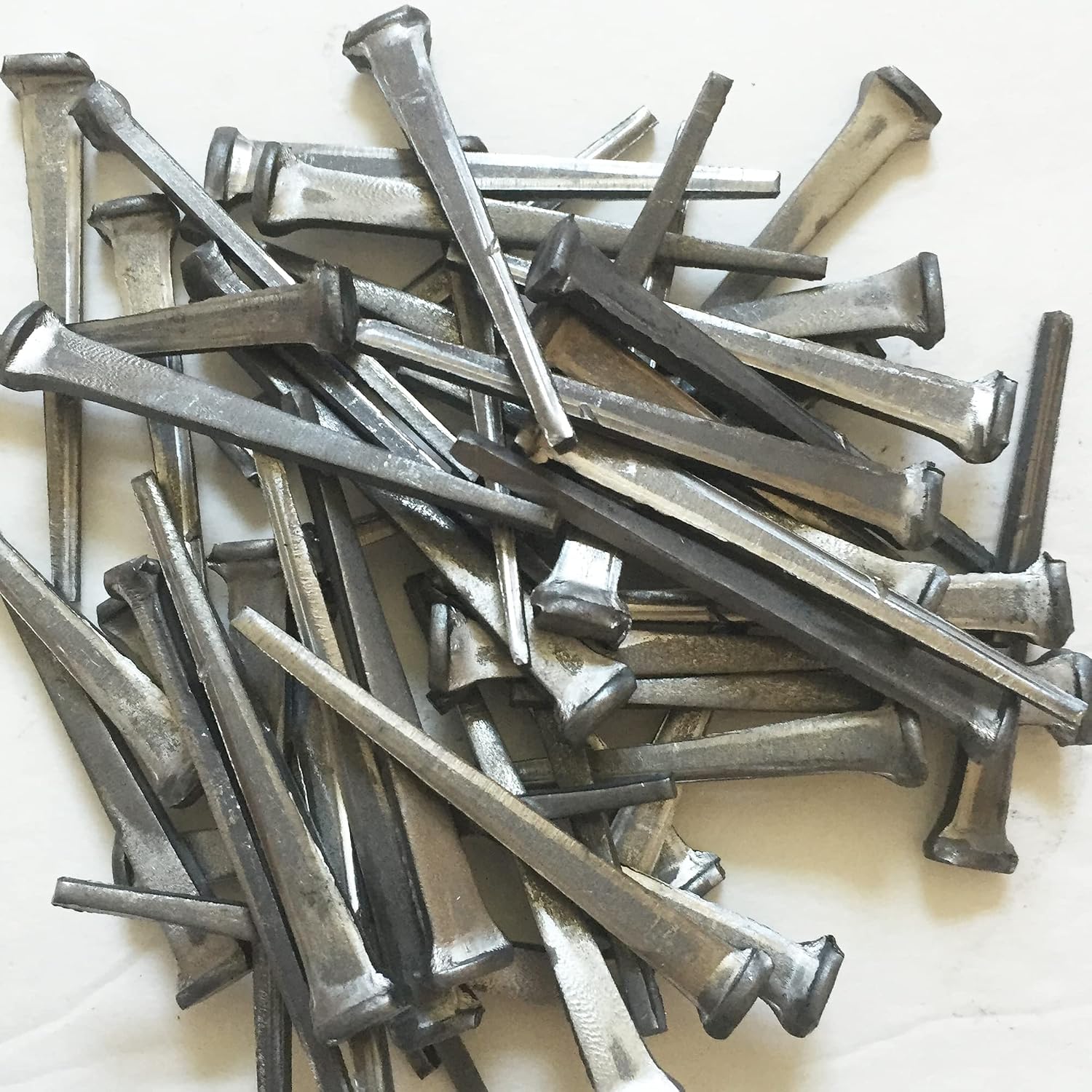 3'- SHEATHING NAILS - Antique rustic restoration SHEATHING accent nails for Wood Siding, face nailing Wood Flooring, shutters & furniture – Decorative clavos – Distinctive FLAT HEAD Nail – 3 in