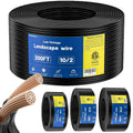 ZONEGRACE 10 Gauge Landscape Lighting Wire, 10/2 Low Voltage Landscape Wire, 10 AWG Pure Copper Direct Burial Outdoor Cable, 2 Conductor,Stranded Copper Wire, ETL Listed,200 FT,for 12V/24V