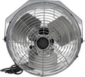 TPI U-12-TE Wall Mount Heavy Duty Ceiling Barn Fan for Garage, Shop, Workstation, Patio, 12' High-Velocity Commercial Indoor/Outdoor Fan, 1/12 Hp