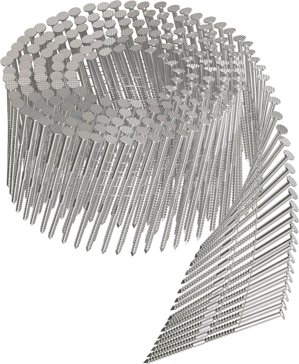 Simpson Swan Secure T13A250SNJ 2-1/2-Inch by 0.090-Inch Type 316 Stainless Steel Ring Shank with 15-Degree Wire Coil and 13/64-Inch Head, 1800-Pack