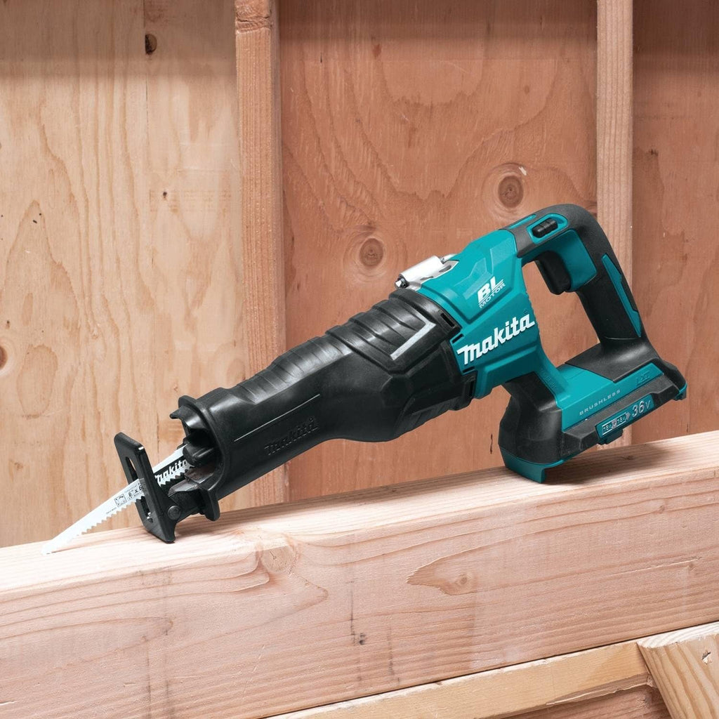 Makita XRJ06Z 18V X2 LXT Lithium-Ion (36V) Brushless Cordless Recipro Saw (Renewed)