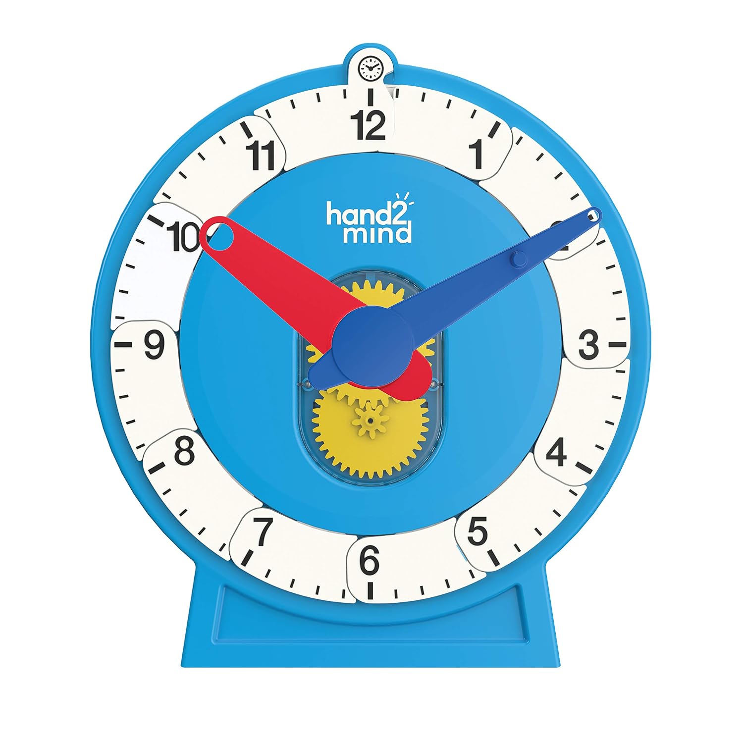 hand2mind Advanced NumberLine Clock Class Set, Learn to Tell Time, Analog Clock for Kids Learning, Number Line for Kids, Teaching to Tell Time, Math Manipulatives (Set of 25)