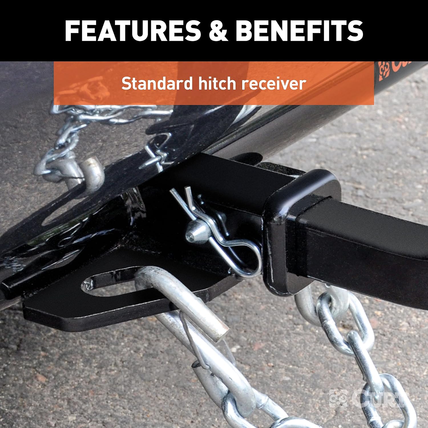 Curt 11402 1-1/4' Receiver Class I Hitch pin & Clip Ball Mount not Included
