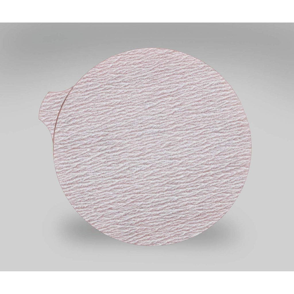 3M Cubitron II Microfinishing PSA Film Type D Disc 366L, Aluminum Oxide, 5' Diameter, 60 Micron Grade, Red (Pack of 500)