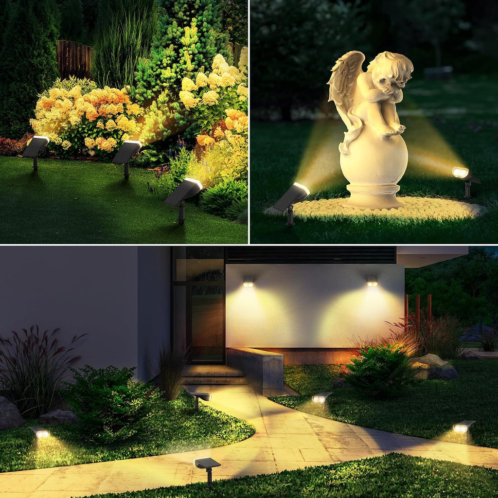 Linkind StarRay Solar Lights Outdoor Waterproof Dusk-to-Dawn Outdoor Solar Lights, Permanent Outdoor Lights HP5, APP/Voice Control Landscape Lighting, IP67 Outdoor Lights for Yard, Garden