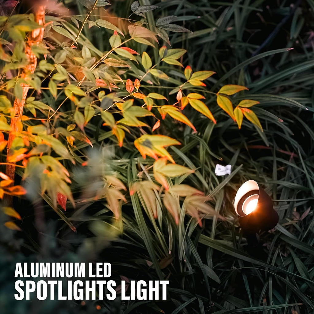 Malibu Low Voltage Floodlight LED Outdoor Landscape Lighting 12V Landscape Spotlight 6W Garden Light for Patio Yard 8Pack