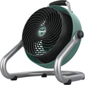 Vornado 293 Large Heavy Duty Shop Fan, 3 Speed Electric Fan, High Impact Casing, IP54-Rated Motor, Whole Room Air Circulator, Pivoting Head, Carry Handle, 16' Floor Fan for Bedroom and Garage, Green