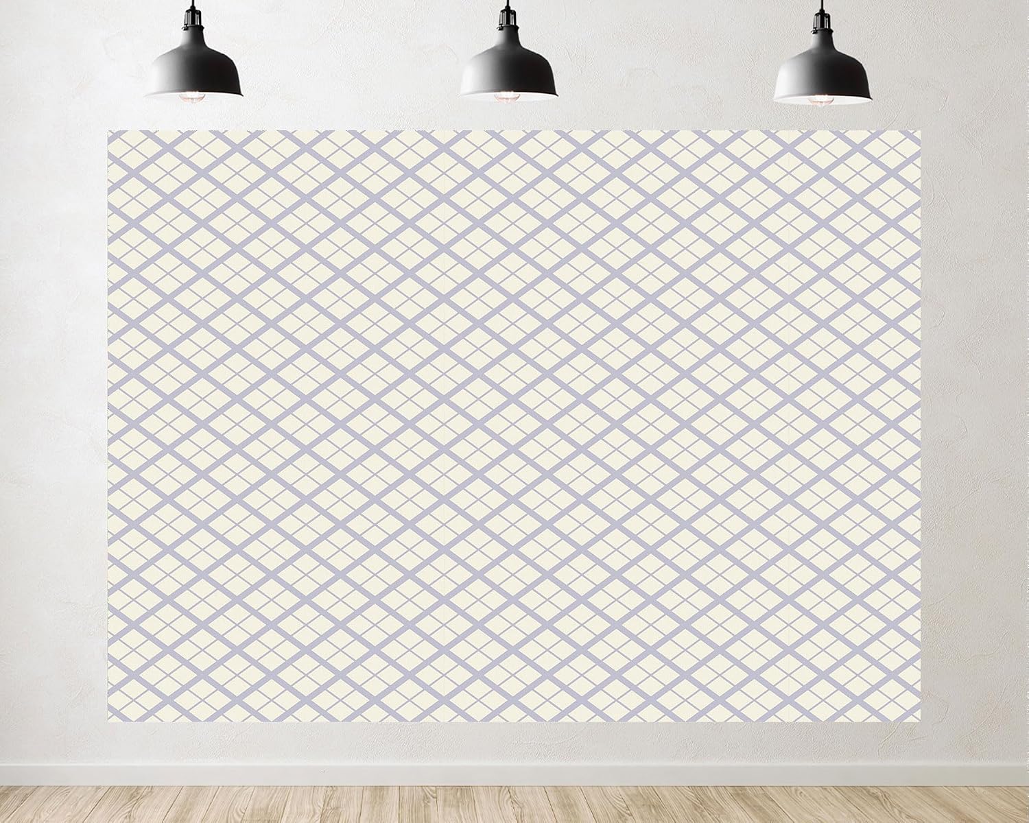Trykid 20x10ft Lilac Plaid Backdrop Minimalist Gingham Check Soft Tone Photography Background Craft Shoot Tapestry Party Decoration Photo Studio Prop Fabric