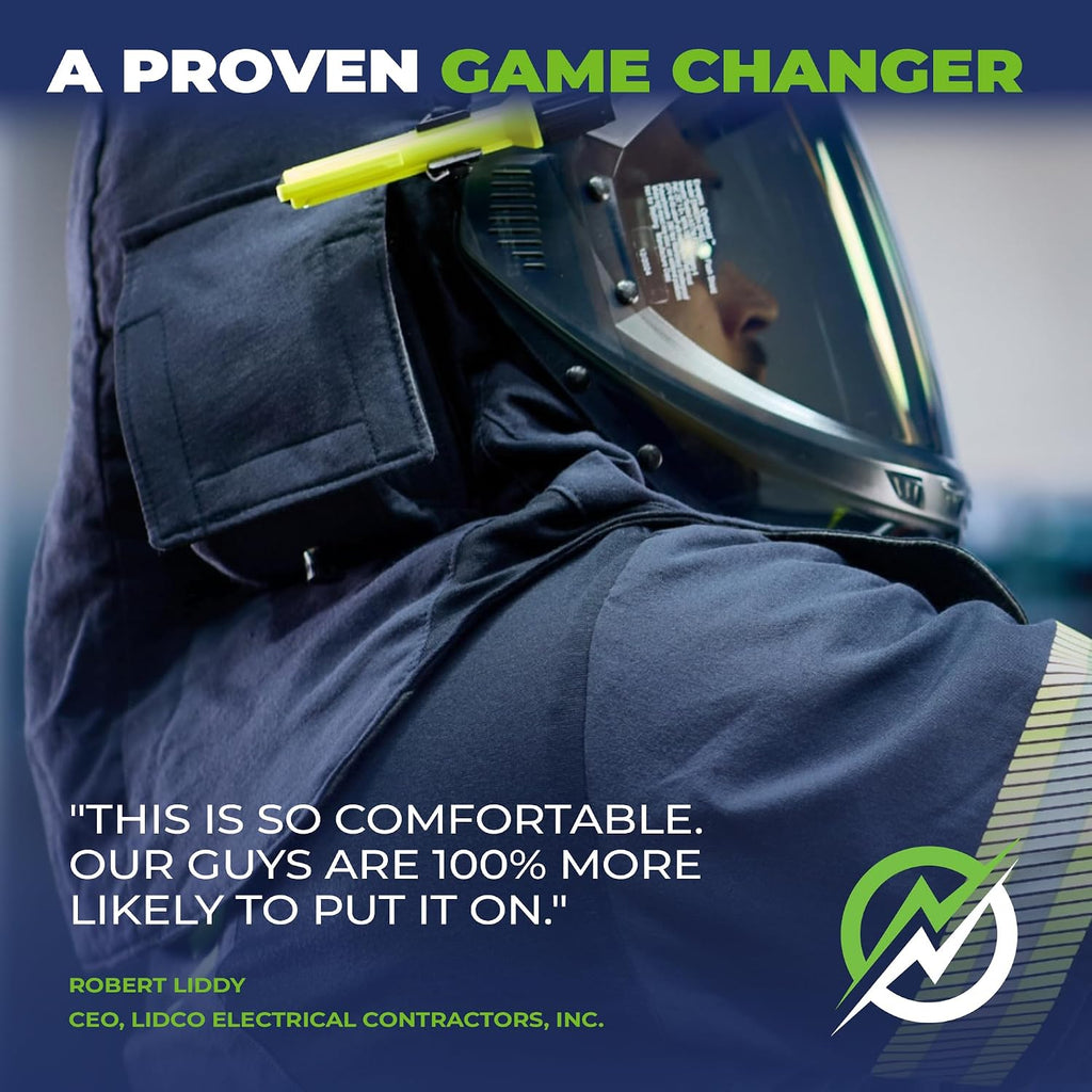 Enespro 40 Cal Arc Flash PPE Kit, CAT 4 Safe- with Arc Flash Face Shield, FR Overalls, Bib & Jacket for Workers