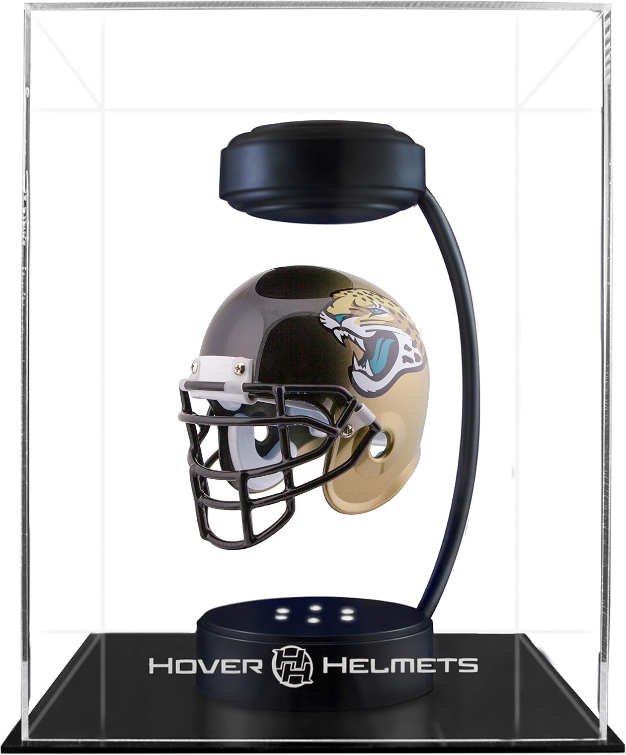 Pegasus Sports NFL Rotating Levitating Hover Helmet with LED Lighting, Jacksonville Jaguars