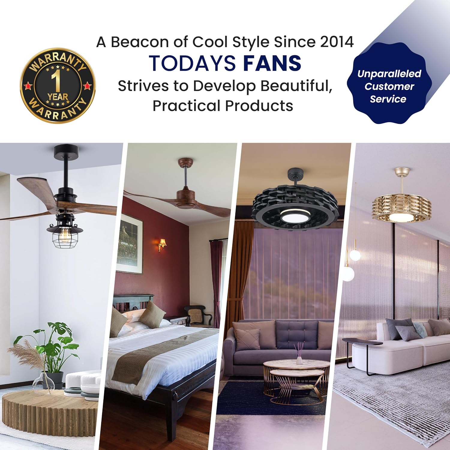 Bladeless Ceiling Fan with Lights & Remote – LUMIO 28' Low-Profile Downrod or Flush Mount Ceiling Fan with Lights for Bedroom & More – Dimmable LED, Night Light & Wi-Fi Connect, Black