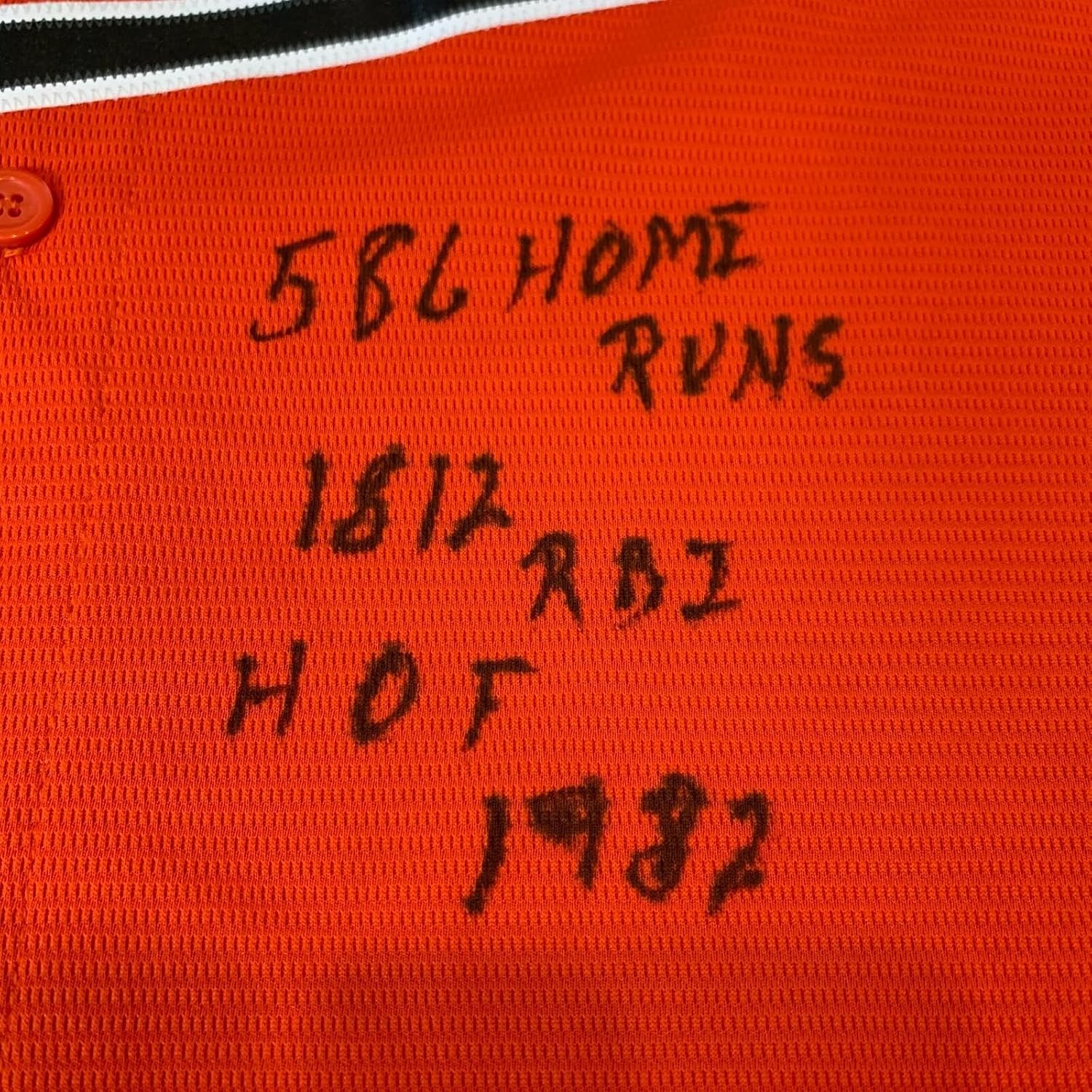 Frank Robinson Signed Heavily Inscribed Stats Baltimore Orioles Jersey PSA DNA - Autographed MLB Jerseys