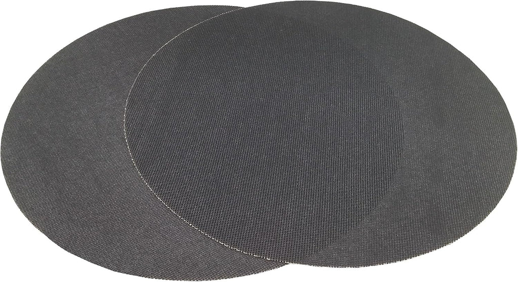 Starcke 16 inch Sanding Discs Double Sided Round Sand Paper Discs, Black Silicone Carbide Floor Sanding Disc 20 Pack, 80 Grit Screen Orbital Sander Pads for Wood, Glass, Metal, Concrete Flooring