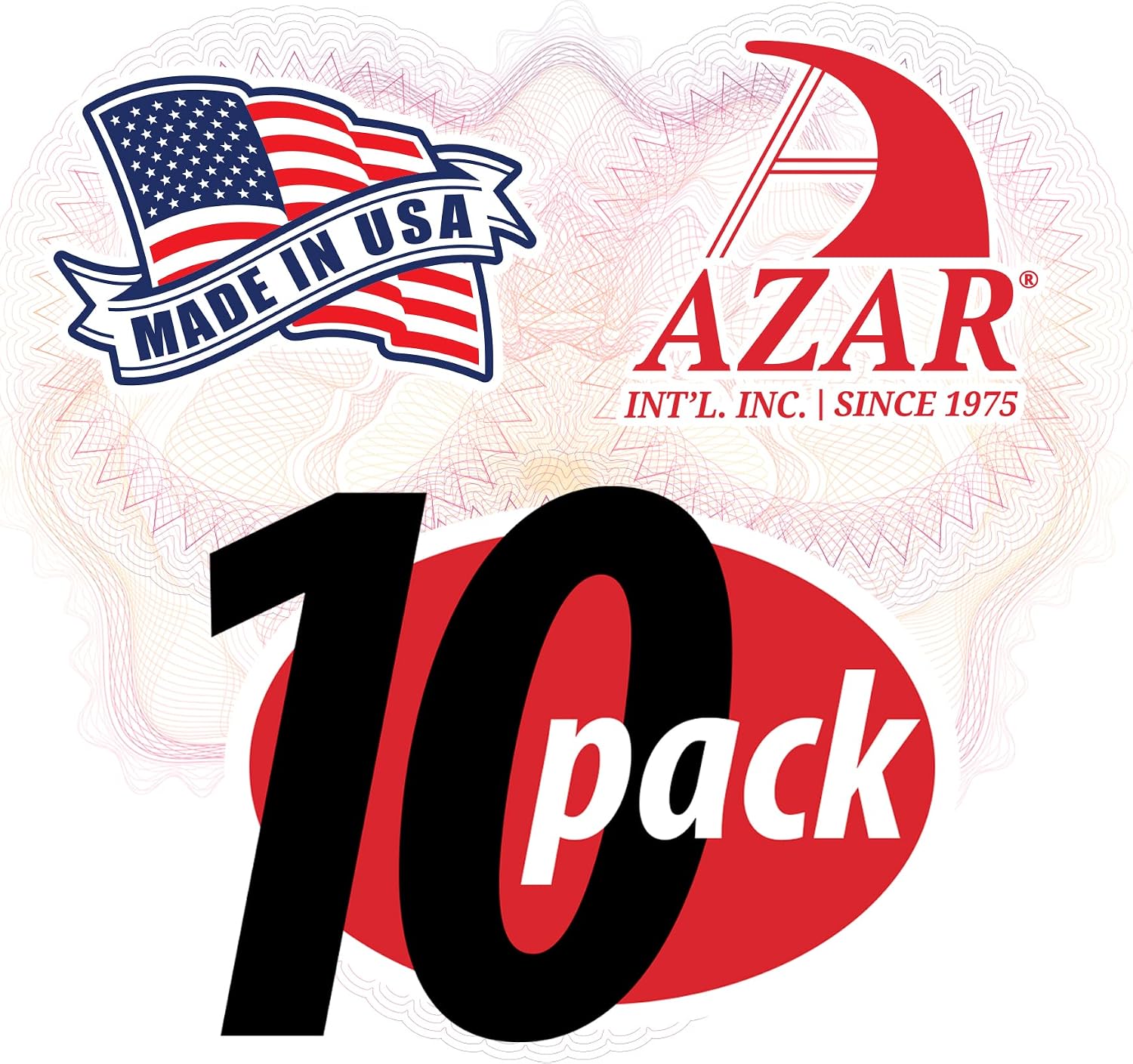 Azar 162712 9-Inch W by 12-Inch H Wall U-Frame, 10 Count