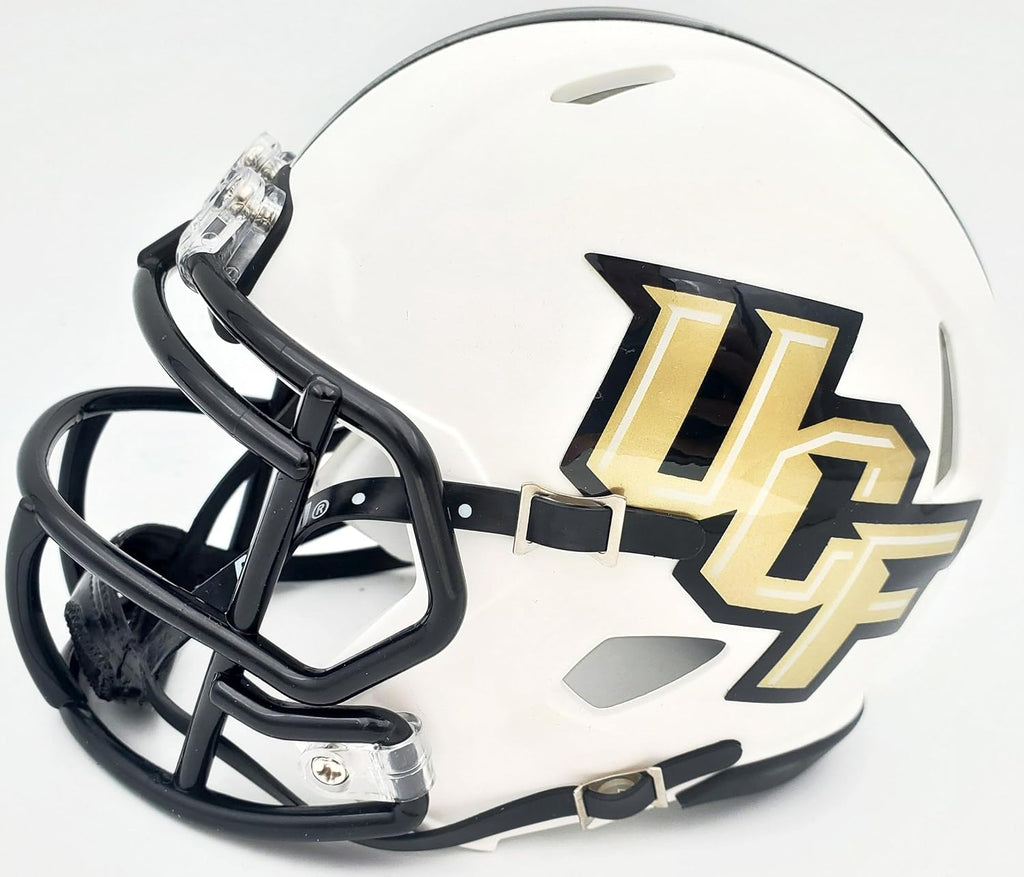 Shaquem & Shaquill Griffin Autographed UCF en Knights White Speed Mini Helmet MCS Holo Stock #134377 - Autographed College Mini Helmets