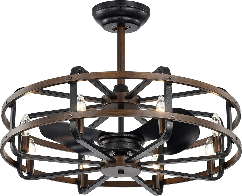 Carbon Loft Dassel 8-Light 3-Blade 29-inch Lighted Ceiling Fan