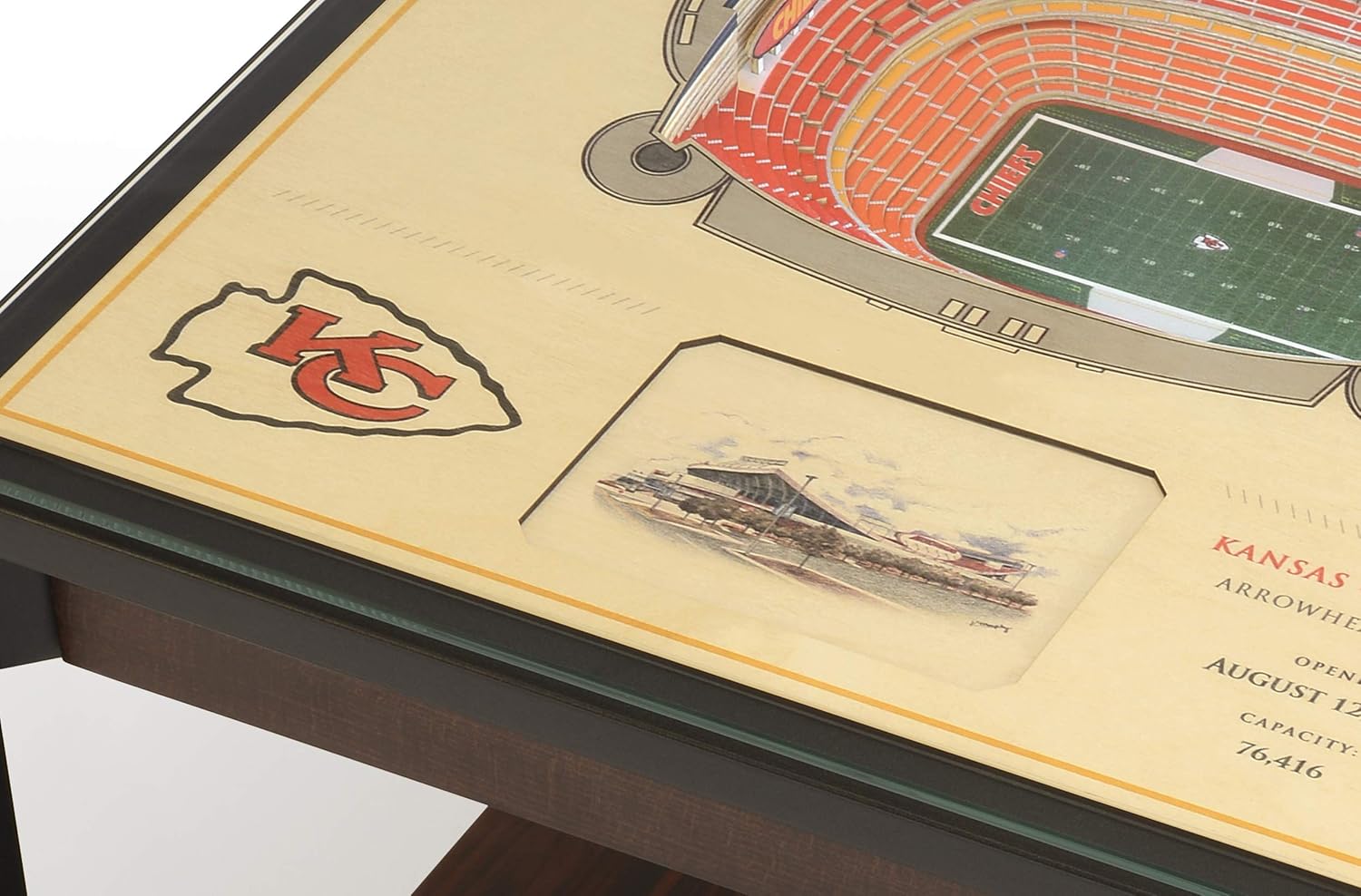 YouTheFan NFL 25-Layer StadiumViews Lighted End Table
