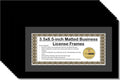 Creative Picture Frames 5.5X10.5Bk-B Business License Frame With Matting, Self Standing Easel And Wall Hanger For More Versatility (Pack of 12)