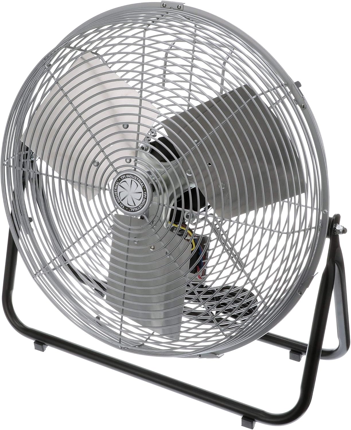TPI Corporation F18-TE 18' Heavy Duty Floor Fan — 3 Speed Industrial Workstation Shop Fan — Commercial Grade Air Circulation Fan — 120v Single Phase