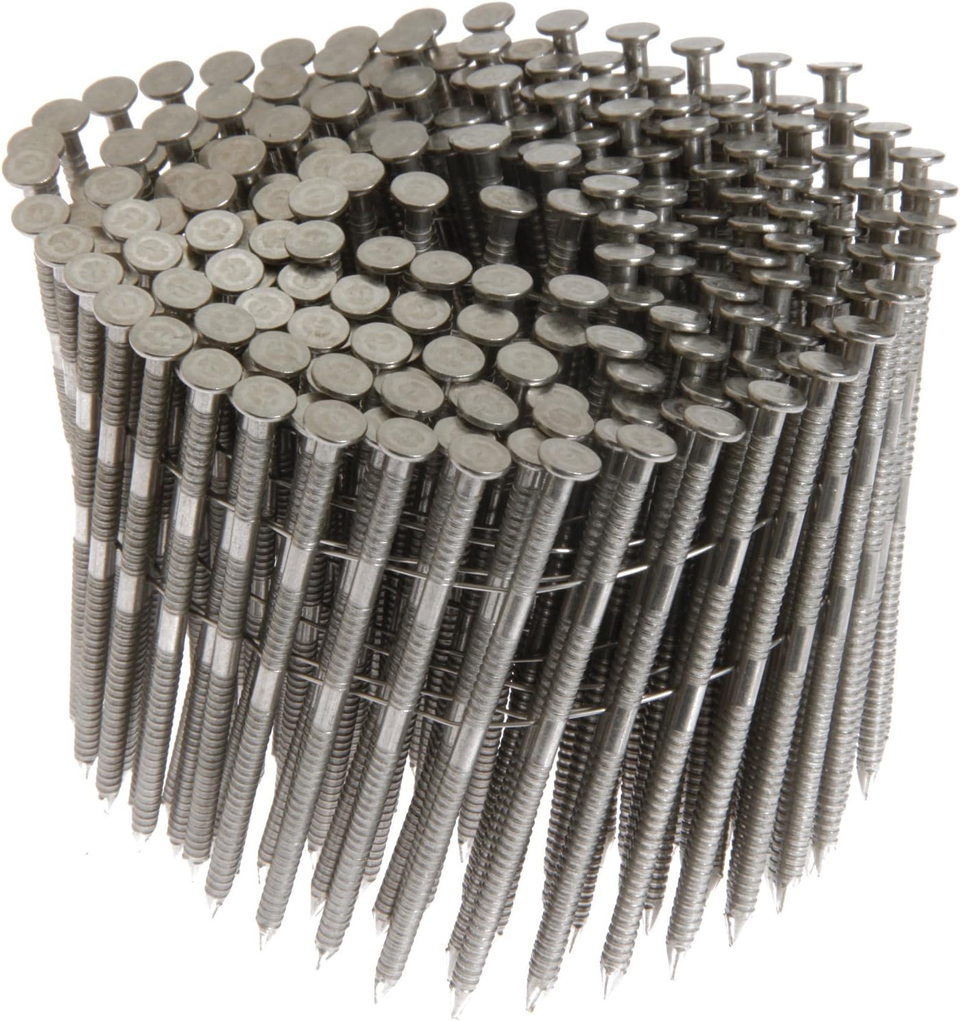 Grip Rite Prime Guard Max MAXC62816 15 Degree Wire Coil 1-1/2-Inch by .09-Inch Ring Shank, Stainless Steel Siding Nails 3,600 Per Box