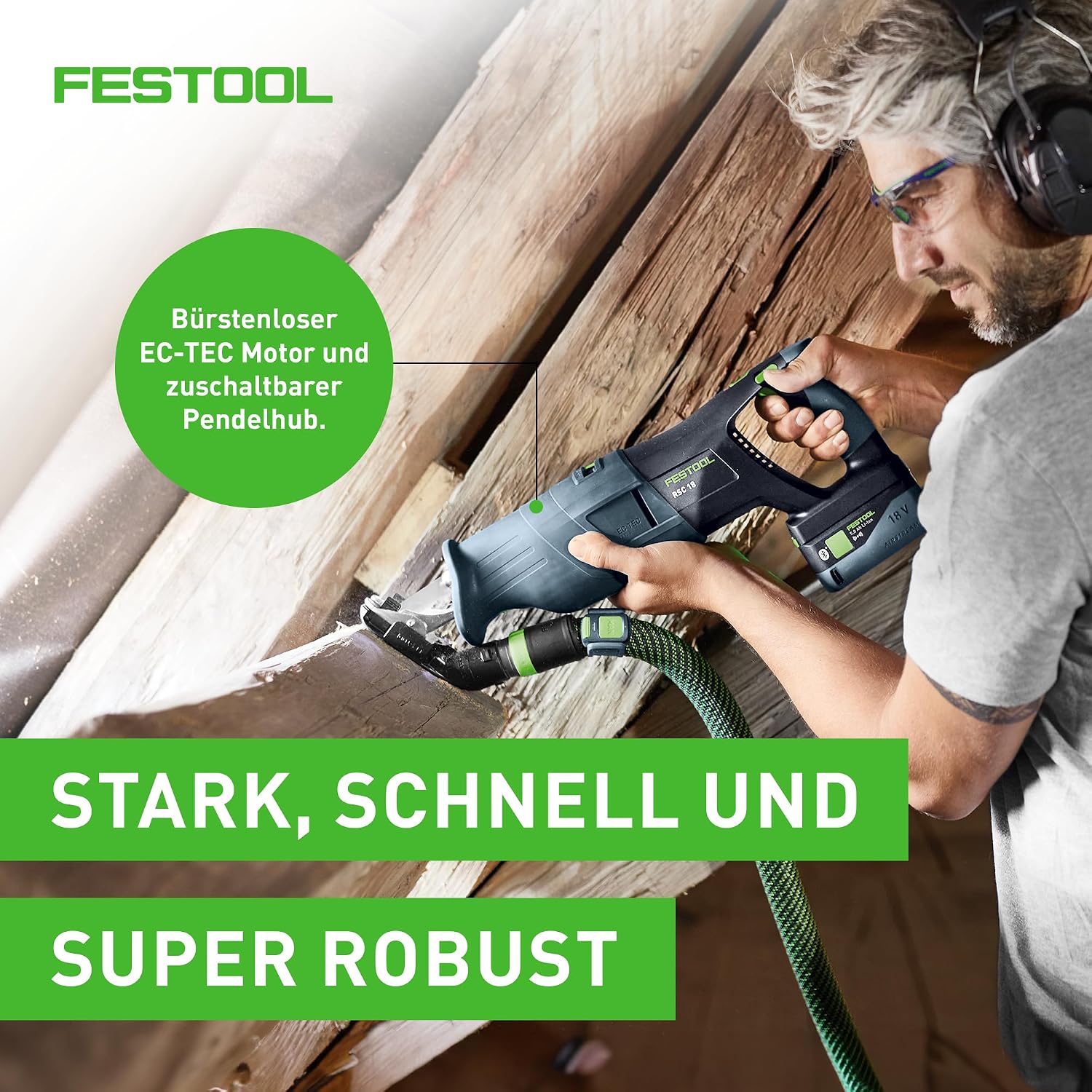 Festool RSC 18 5.0 EB-Plus Cordless Reciprocating Saw