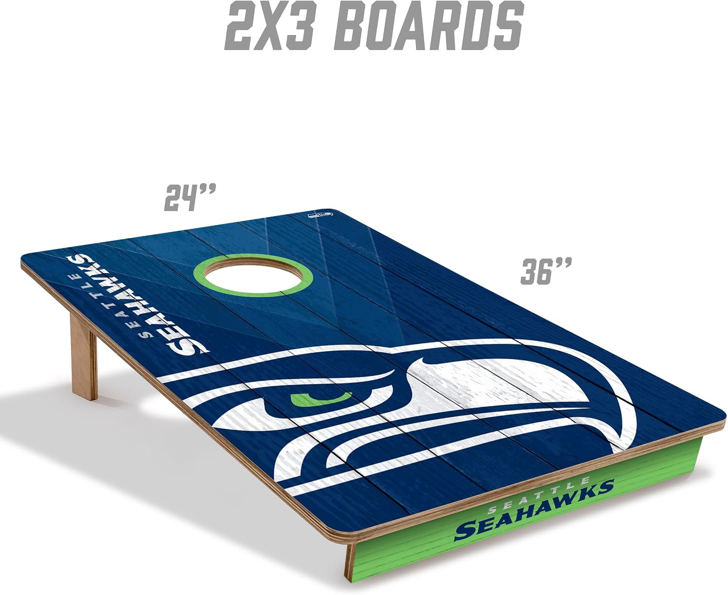 YouTheFan NFL 2' x 3' Wood Cornhole Game with Logo Bags