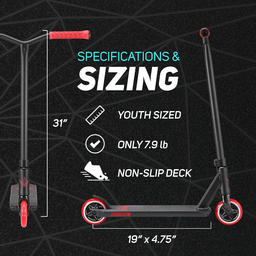 Envy Scooters ONE S3 Stunt Scooter - Trick Scooters for Kids 6-12 Years - Beginner Freestyle Scooter