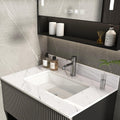 37x22 Marble Bathroom Vanity Top with Sink, Vanity Top with Sink with Pre-drilled Holes and 4' Backsplash, Perfect for Home & Rental Properties