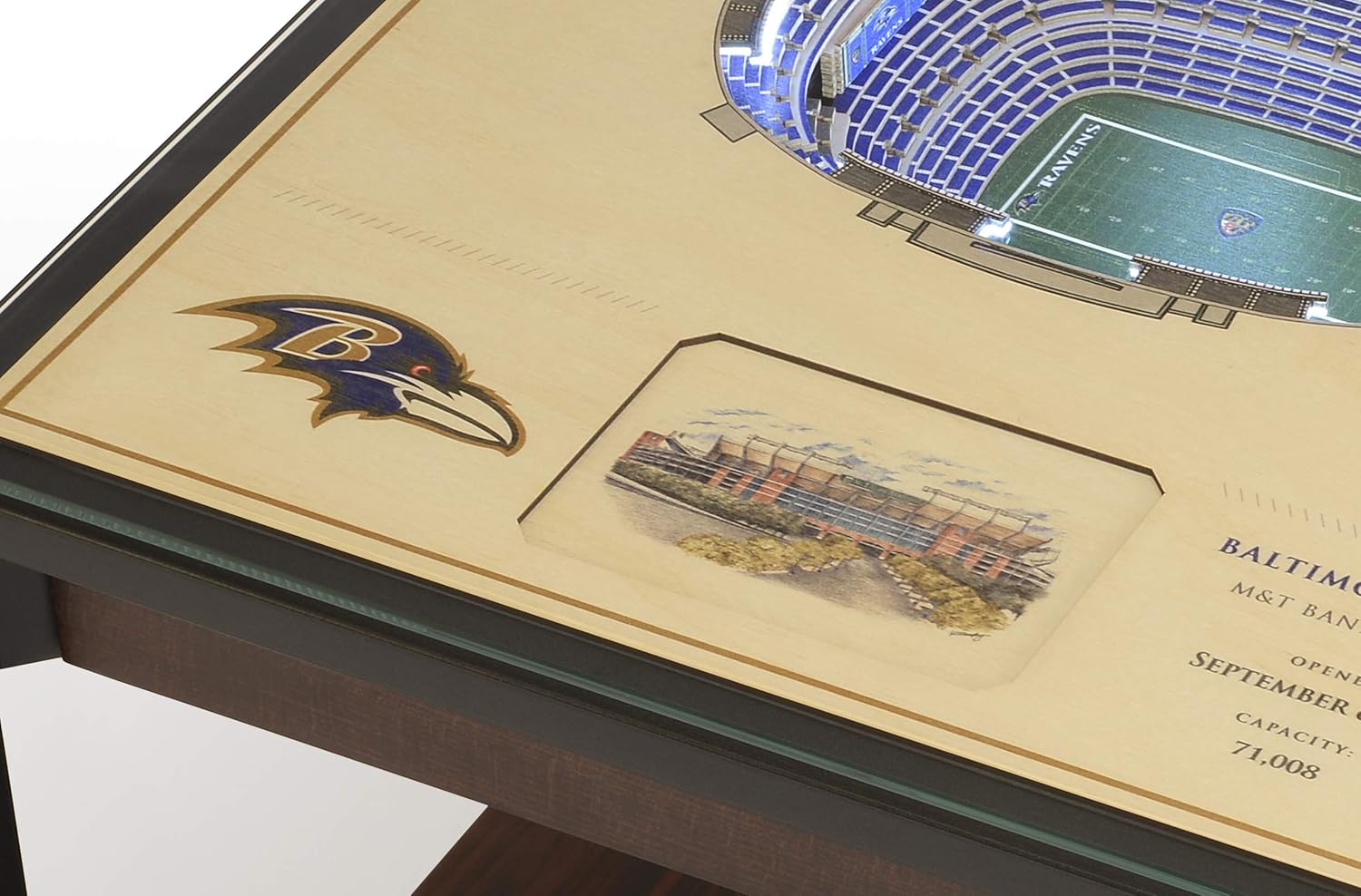 YouTheFan NFL 25-Layer StadiumViews Lighted End Table