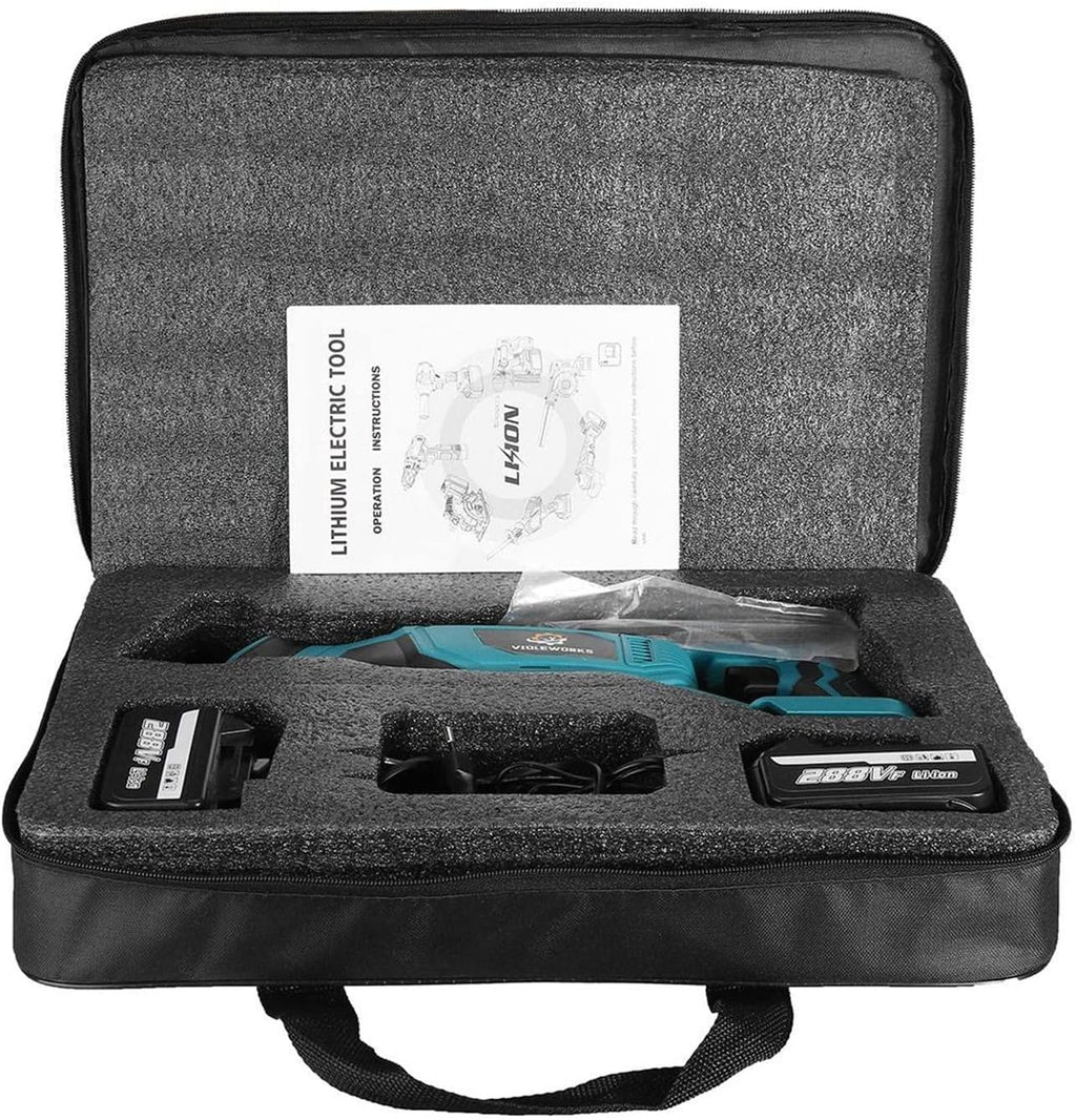 Cordless Reciprocating Saw, Electric Metal and Wood Cutting Tool, Suitable for Beginners and Professionals to Use Easily