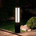 SkyGlow 32' Bollard Light, 120V Line Voltage Aluminum LED IP65 Waterproof Modern Outdoor Landscape Path Lights 3000K Curb Appeal Hardwired for Garden Pathway Lawn Patio Courtyard Driveway Commercial