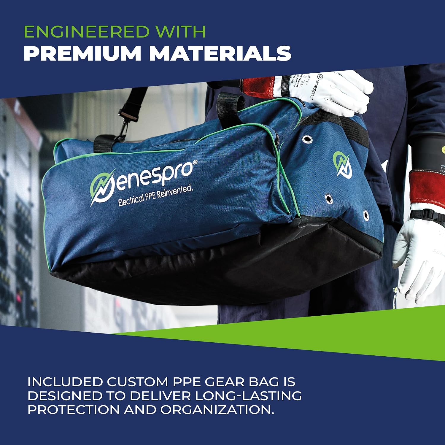 Enespro 40 Cal Arc Flash PPE Kit, CAT 4 Safe- with Arc Flash Face Shield, FR Overalls, Bib & Jacket for Workers