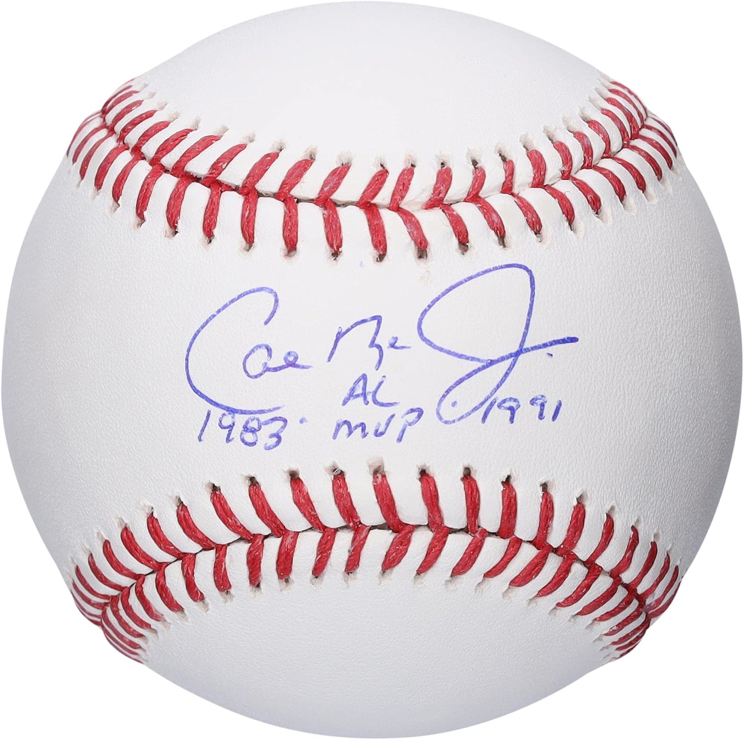 Cal Ripken Jr. Baltimore Orioles Autographed Baseball with '1983 & 1991 AL MVP' Inscription - Autographed Baseballs