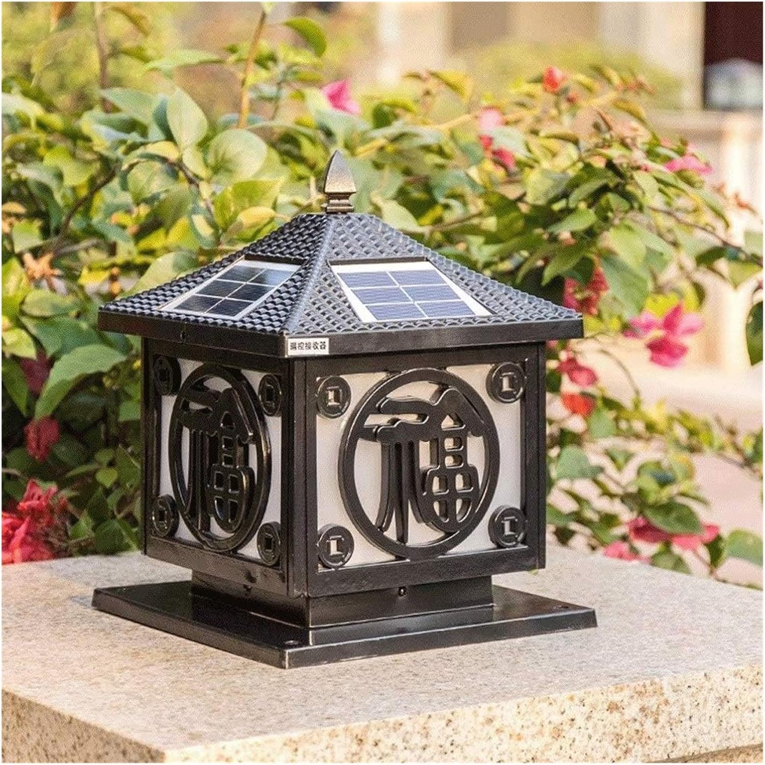 Wall Lamp LED Solar Lawn Light Garden Decoration Landscape Path Lights Waterproof Outdoor Spotlight for Yard Doorway Park (Size : Small) ()
