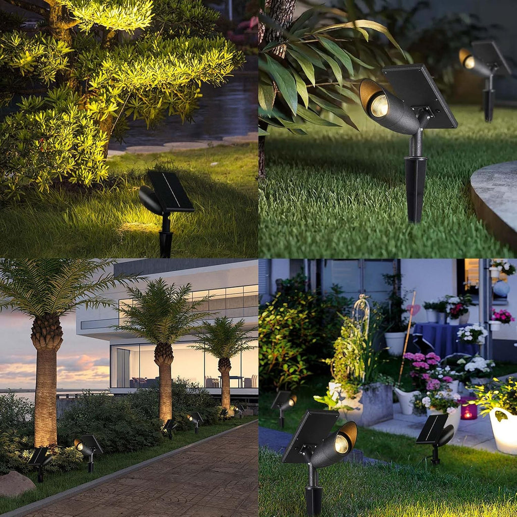 Outdoor Landscape Spotlights Solar Spot Outdoor Landscape, Led Lighting Waterproof Graden Lights, Color Changing Spotlights, Solar Lights Garden Floor Lamps for Yard, Pat