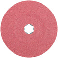 PFERD 40707 Combiclick Fibre Disc, Ceramic Oxide CO, 5' Diameter, 12200 RPM, 60 Grit (Pack of 25)