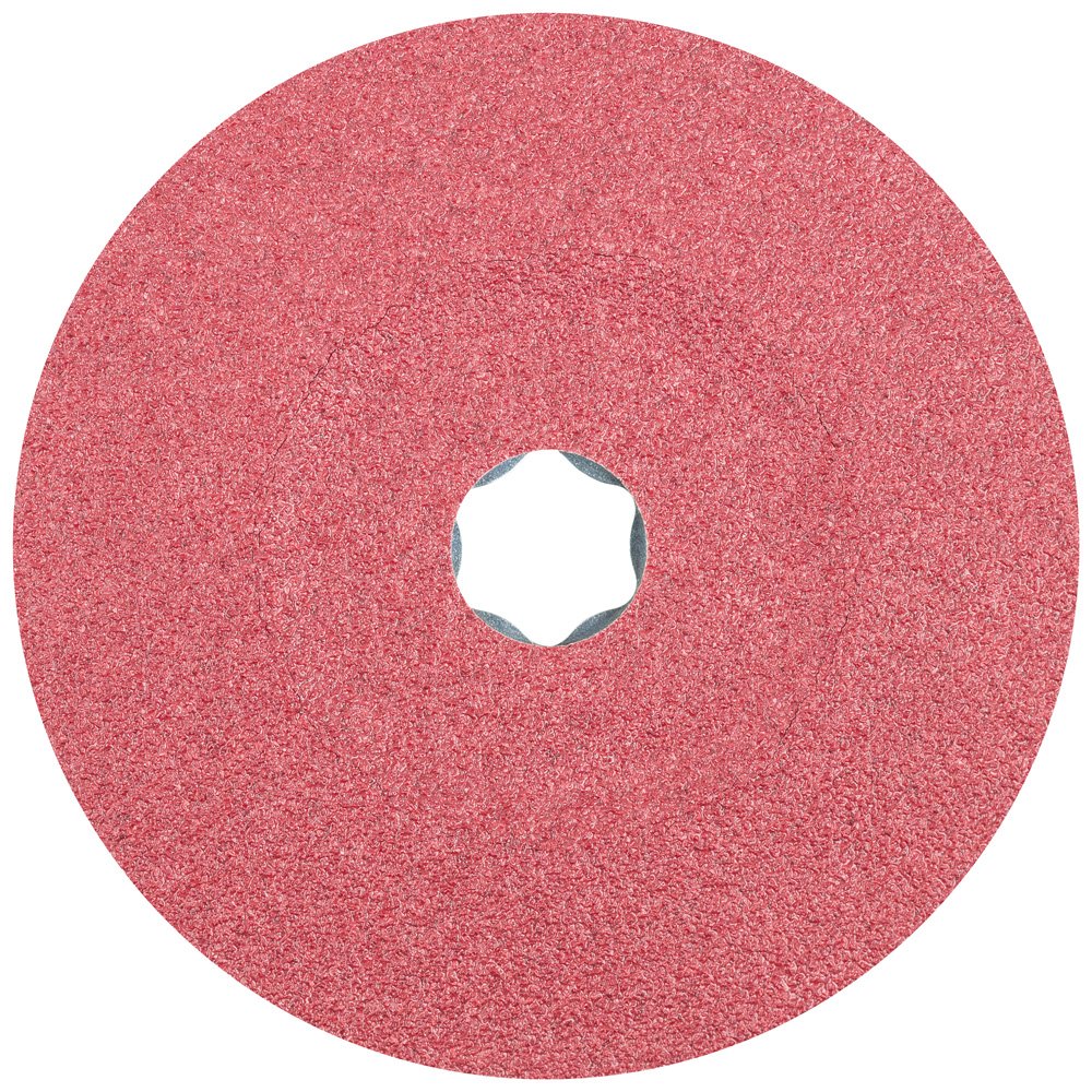 PFERD 40707 Combiclick Fibre Disc, Ceramic Oxide CO, 5' Diameter, 12200 RPM, 60 Grit (Pack of 25)