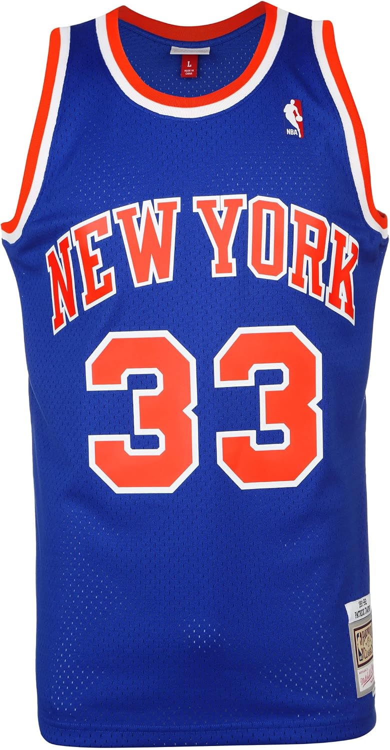 New York Knicks Patrick Ewing 1991 Road Swingman Jersey