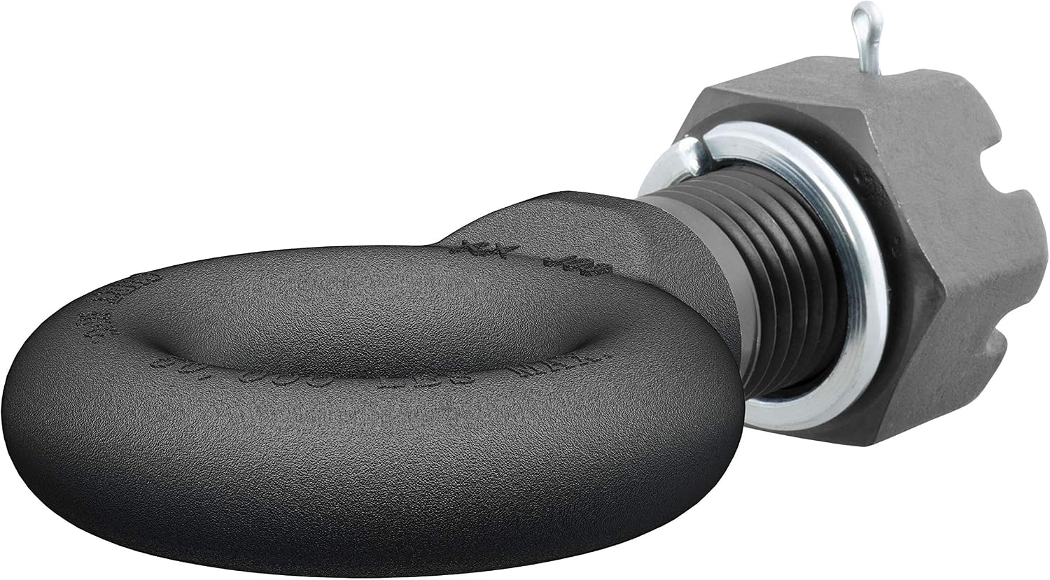 CURT 48530 Black Steel Pintle Hitch Lunette Ring with Swivel Castle Nut, 3-Inch Inside Diameter, 45,000 lbs.