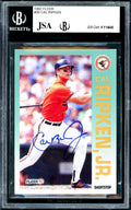 Cal Ripken Jr. Autographed 1992 Fleer Card #26 Baltimore Orioles JSA #Y14645 - Baseball Slabbed Autographed Cards
