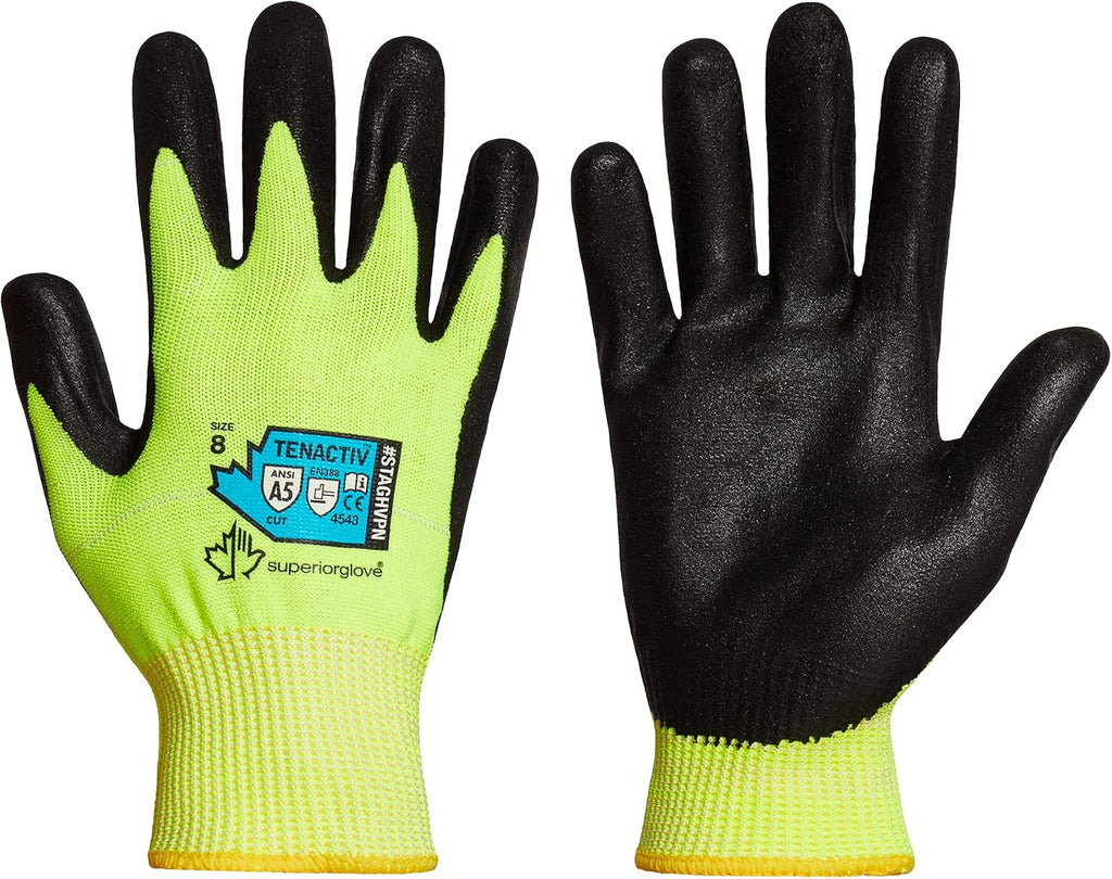 Superior Heavy Duty Gardening Gloves for Yard Work – Form Fitting Landscaping Glove Puncture Resistant with Composite Knit Breathable Backs - Mens Womens Unisex Design - Size X-Small (1 Pack)