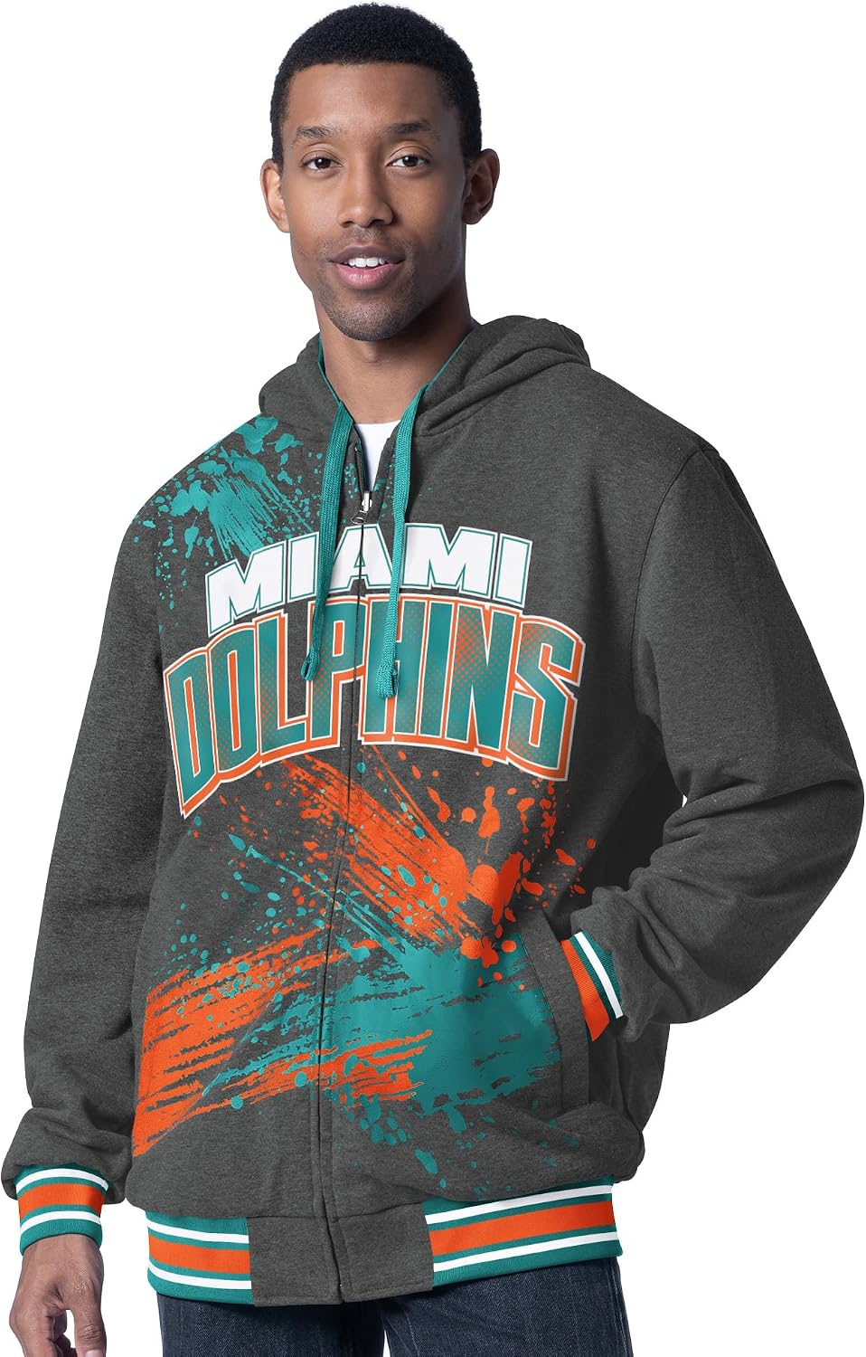 G-III Sports Men's NFL Dual Threat Reversable Full-Zip Hooded Jacket